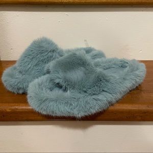 Rubber Bottom Fuzzy Slippers
